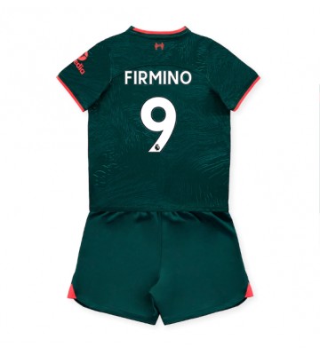 Liverpool Roberto Firmino #9 Tredjedraktsett Barn 2022-23 Kortermet (+ Korte bukser)